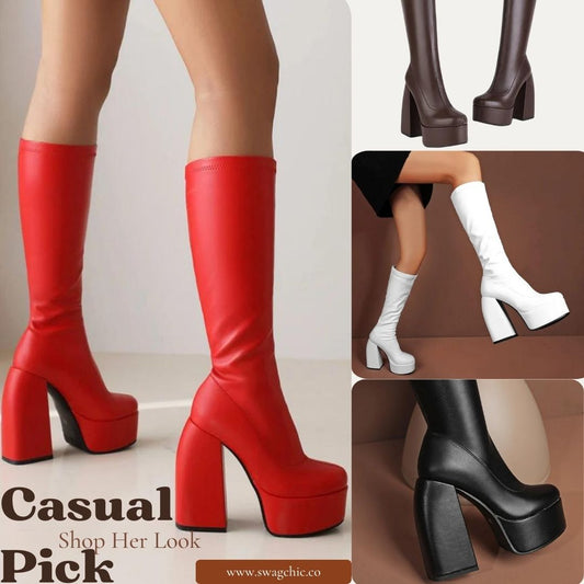 The Perfect High Platform Heel Boots From the Swagchic Collections