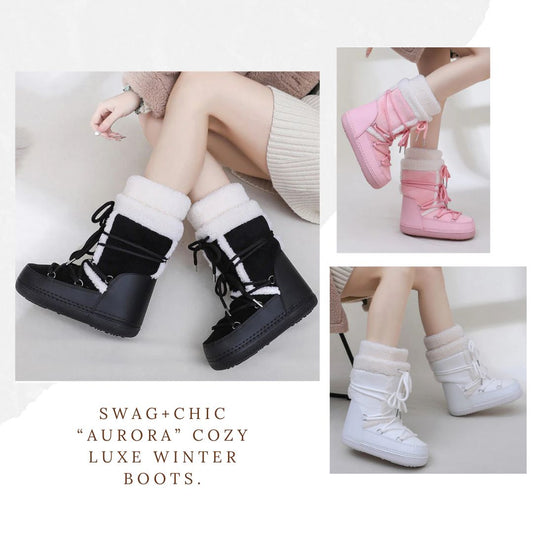 Embrace Winter in Style with the Aurora Cozy Luxe Winter Boots