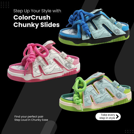 ColorCrush Comfort: Step Loud in Chunky Ease