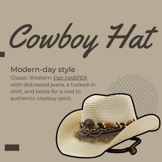HARPER Cowboy Hat: Redefining Western Elegance for the Modern Wardrobe