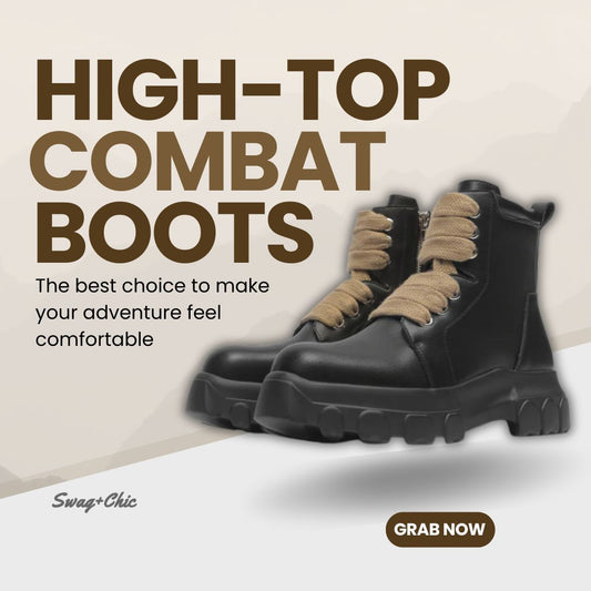 High-Top Combat Boots: Rugged Strength Meets Modern Luxury