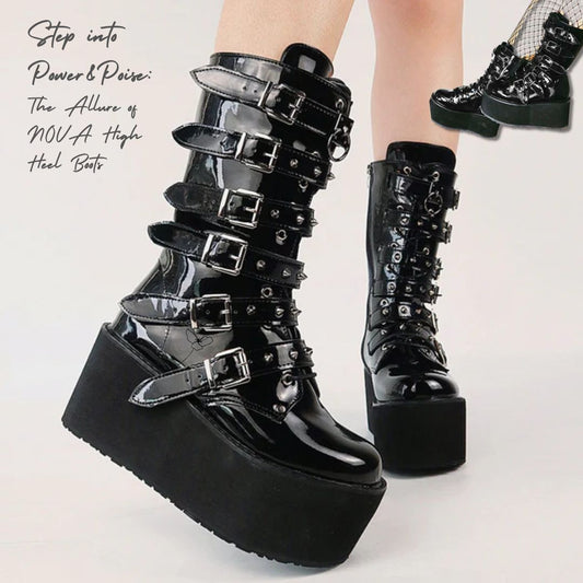 Step into Power and Poise: The Allure of NOVA High Heel Boots