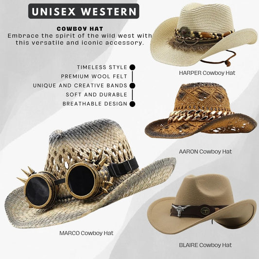 "Timeless Western Charm: Swag+Chic's Iconic Cowboy Hat Collection"