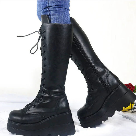 HYSTIE Knee-High Boots: Sleek. Bold. Empowered in Every Step. 🖤