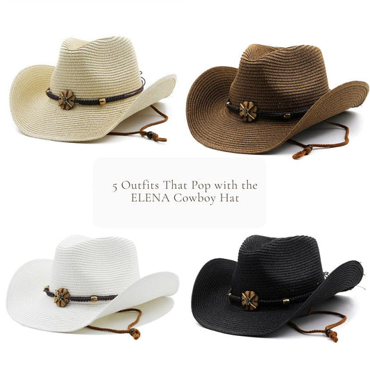 Crowned in Cowgirl Cool: 5 Outfits That Pop with the ELENA Cowboy Hat
