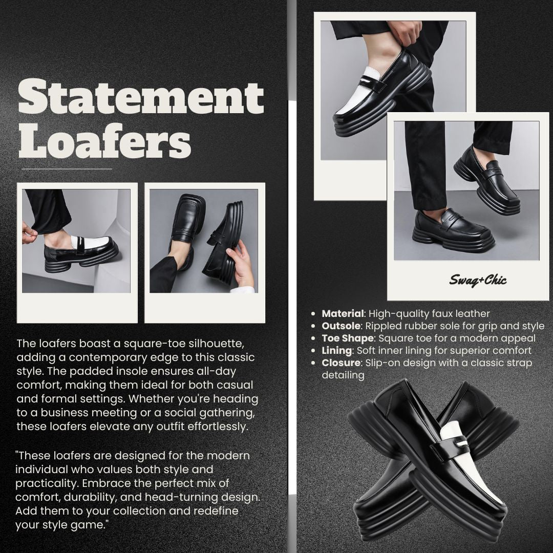 Lead with Loafers, Rule with Style: MLB LTHR-24 Statement Loafers