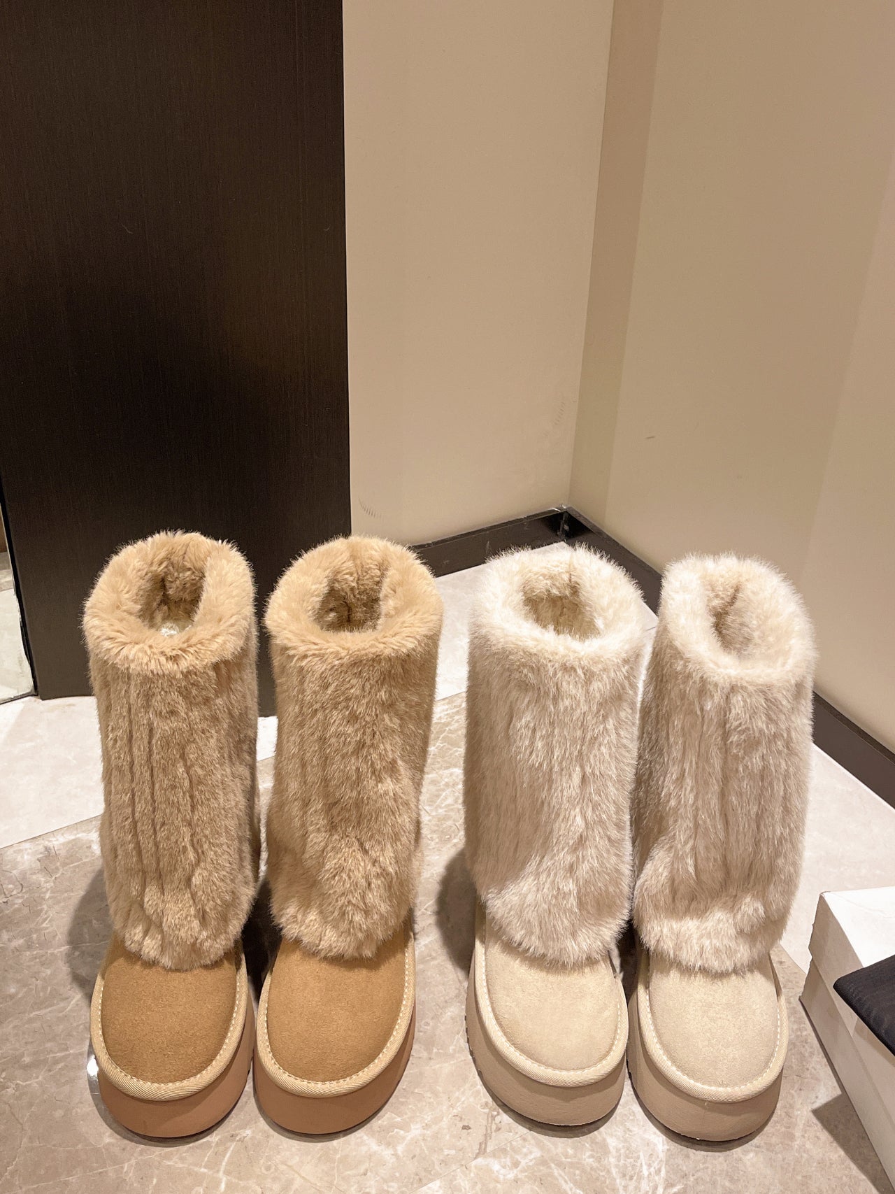 Demeter Plush High-Rise Boots