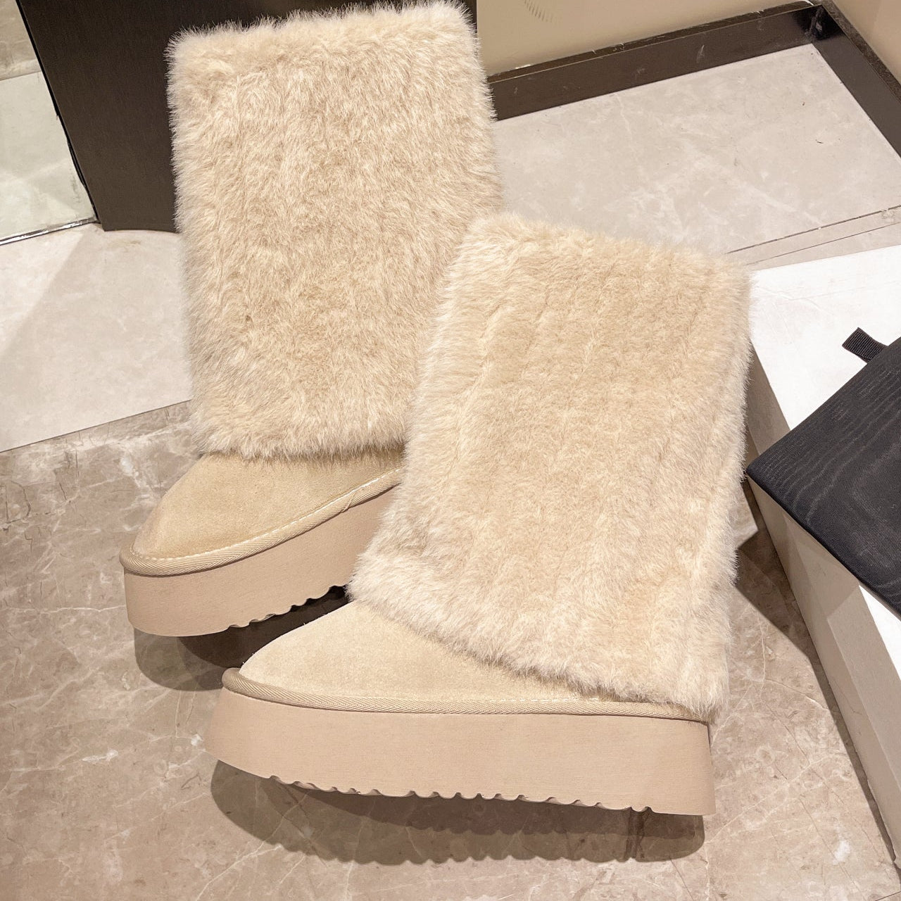 Demeter Plush High-Rise Boots