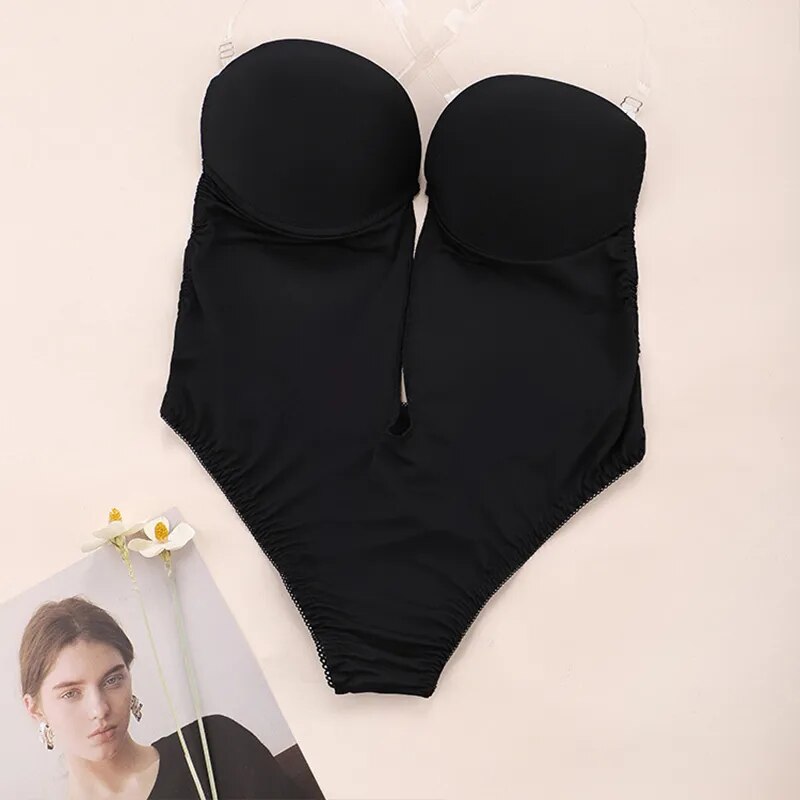SHPWR-20 Backless Body Shaper + Push Up Bra