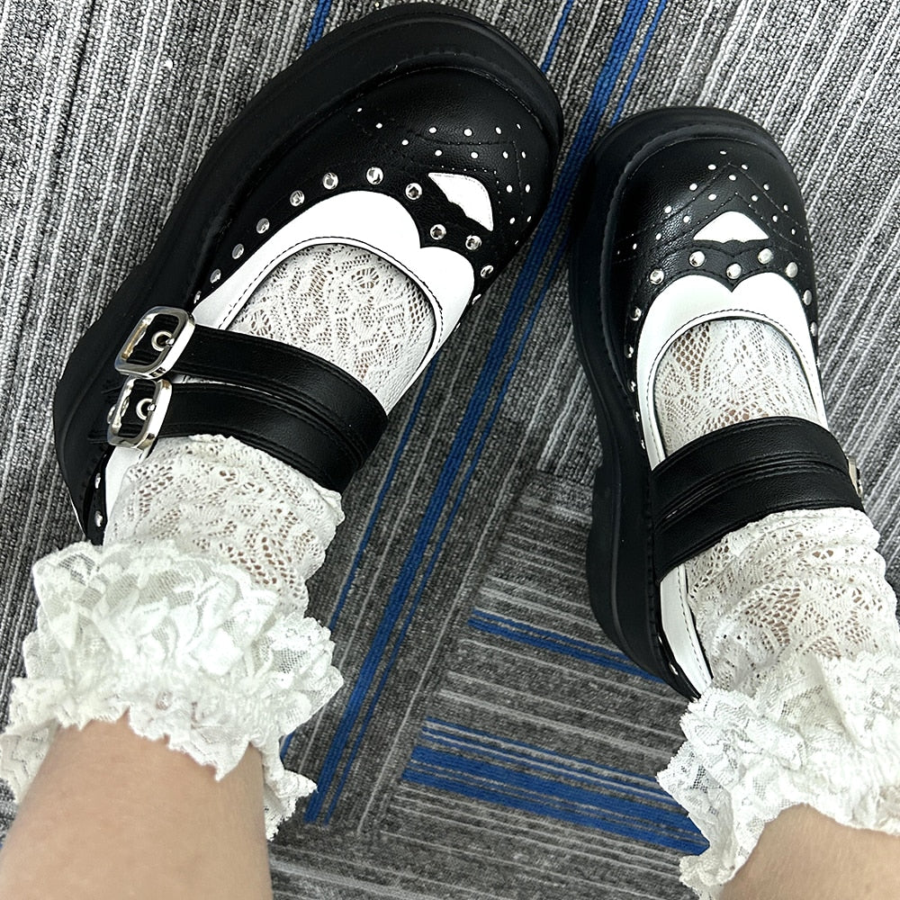 MERLE Chunky Heel Oxford Shoes