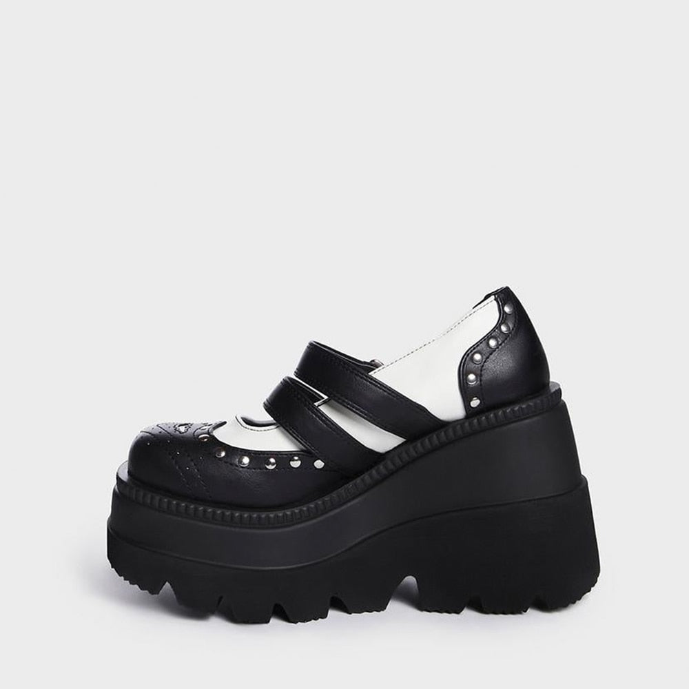 MERLE Chunky Heel Oxford Shoes
