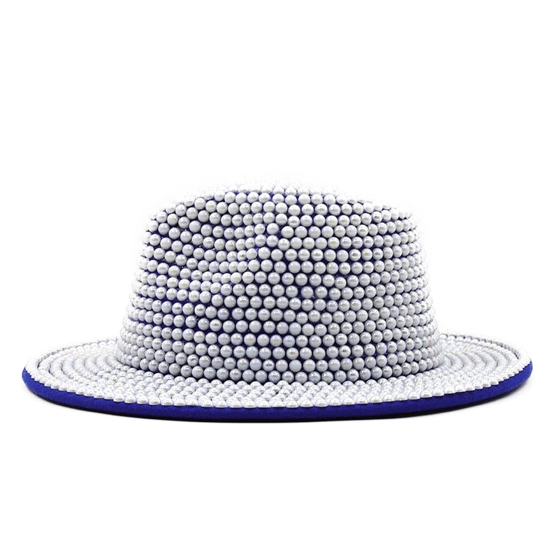 JOVINA Luxury Pearl Fedora