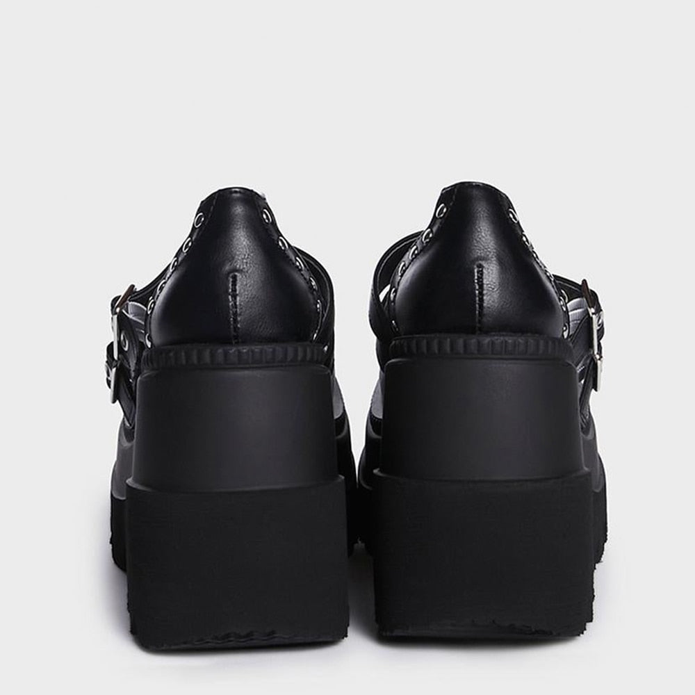 MERLE Chunky Heel Oxford Shoes