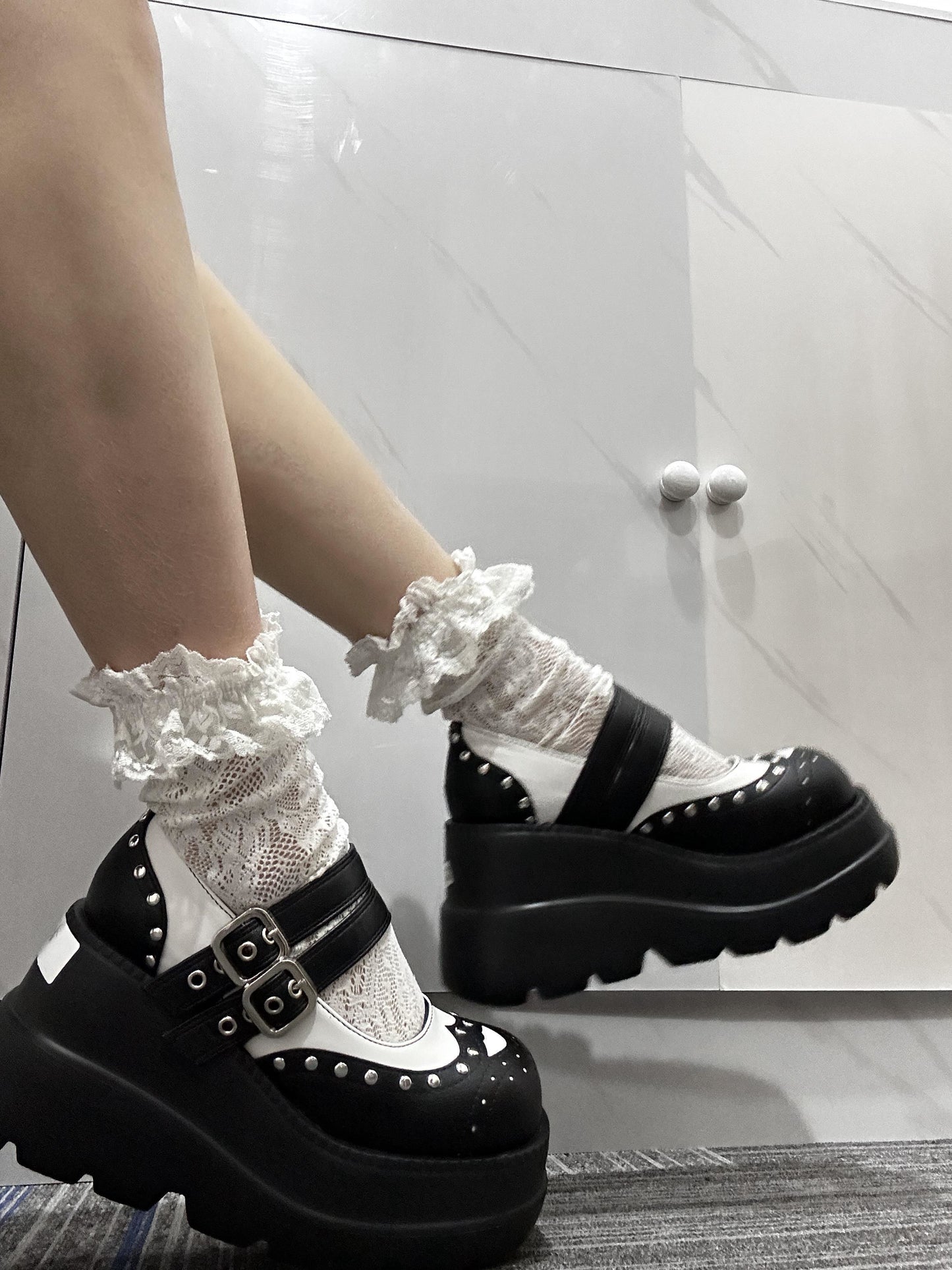 MERLE Chunky Heel Oxford Shoes
