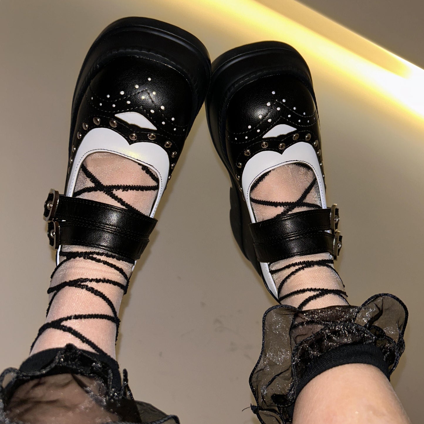 MERLE Chunky Heel Oxford Shoes