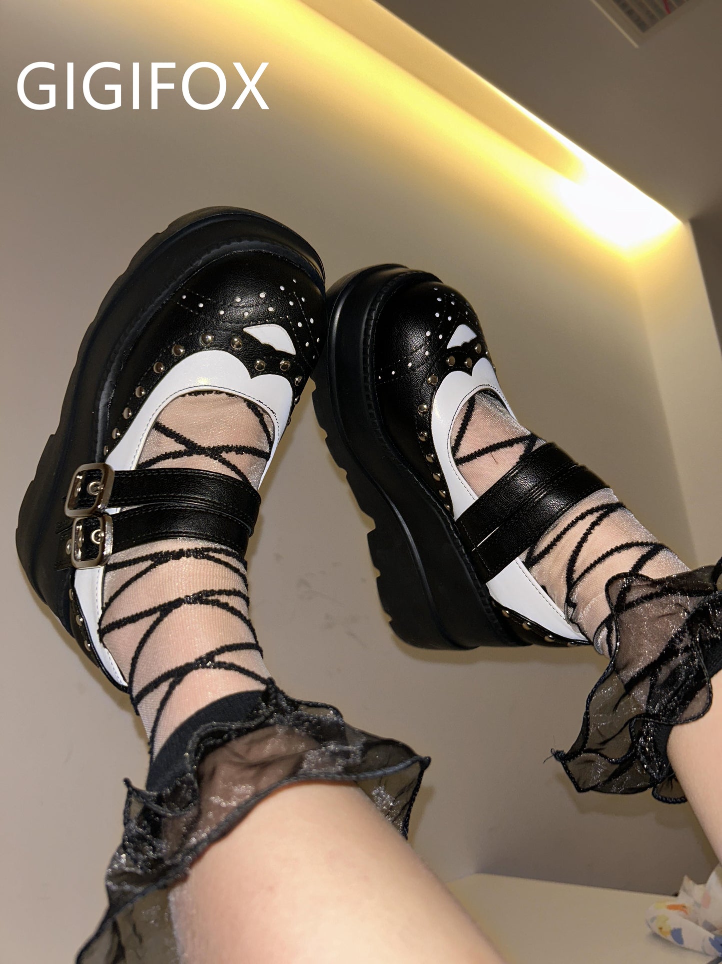 MERLE Chunky Heel Oxford Shoes