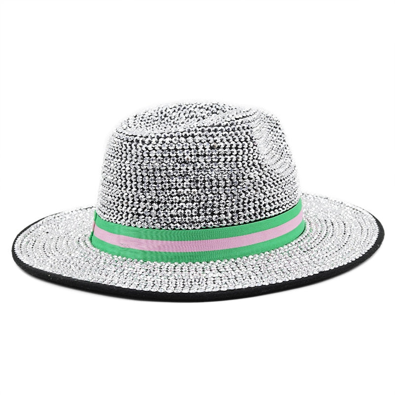 JOELY Luxury Sequin Fedora