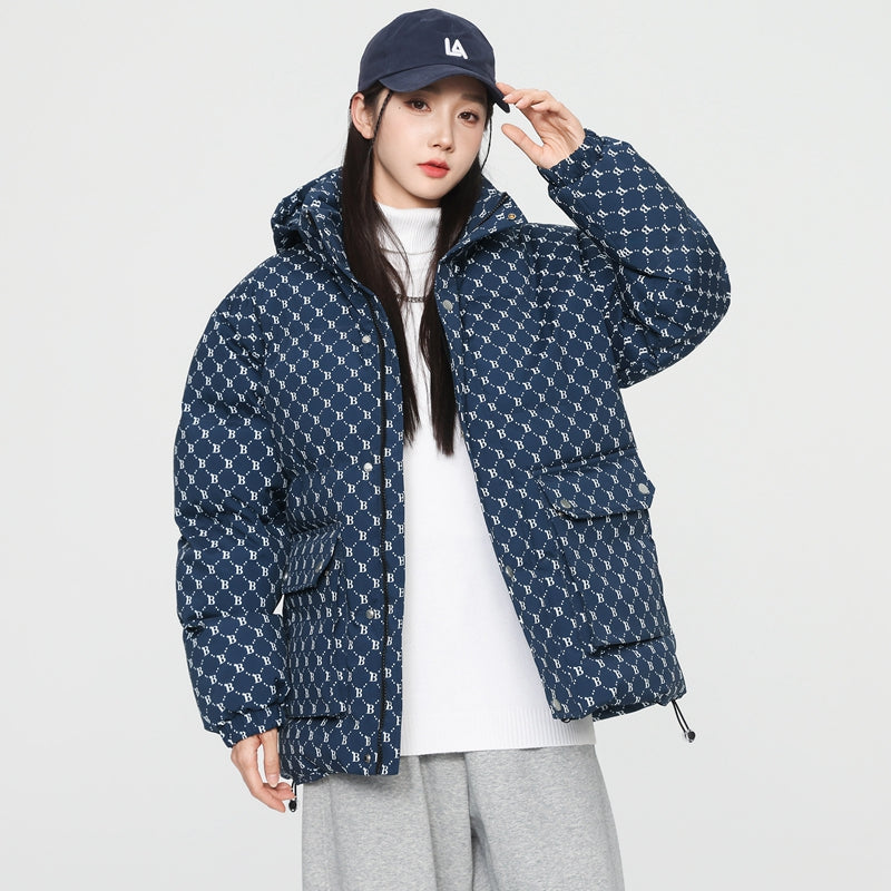 ‘MLB LX05 Monogram Down Jacket – Imperial Navy’: Redefining Warmth with Elite Style