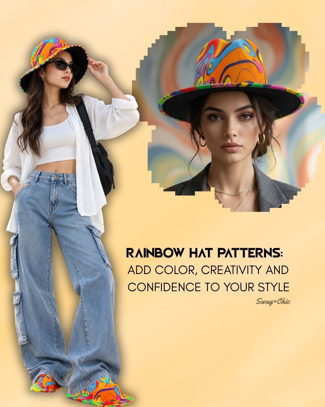 RAINBOW HAT PATTERNS: ADD COLOR, CREATIVITY AND CONFIDENCE TO YOUR STYLE