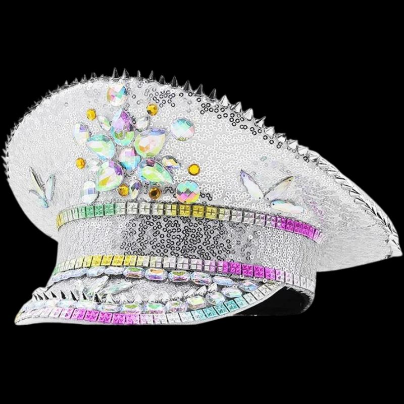 "Illuminate Your Style with the BESTINA Luxury Rhinestone Party Hat"
