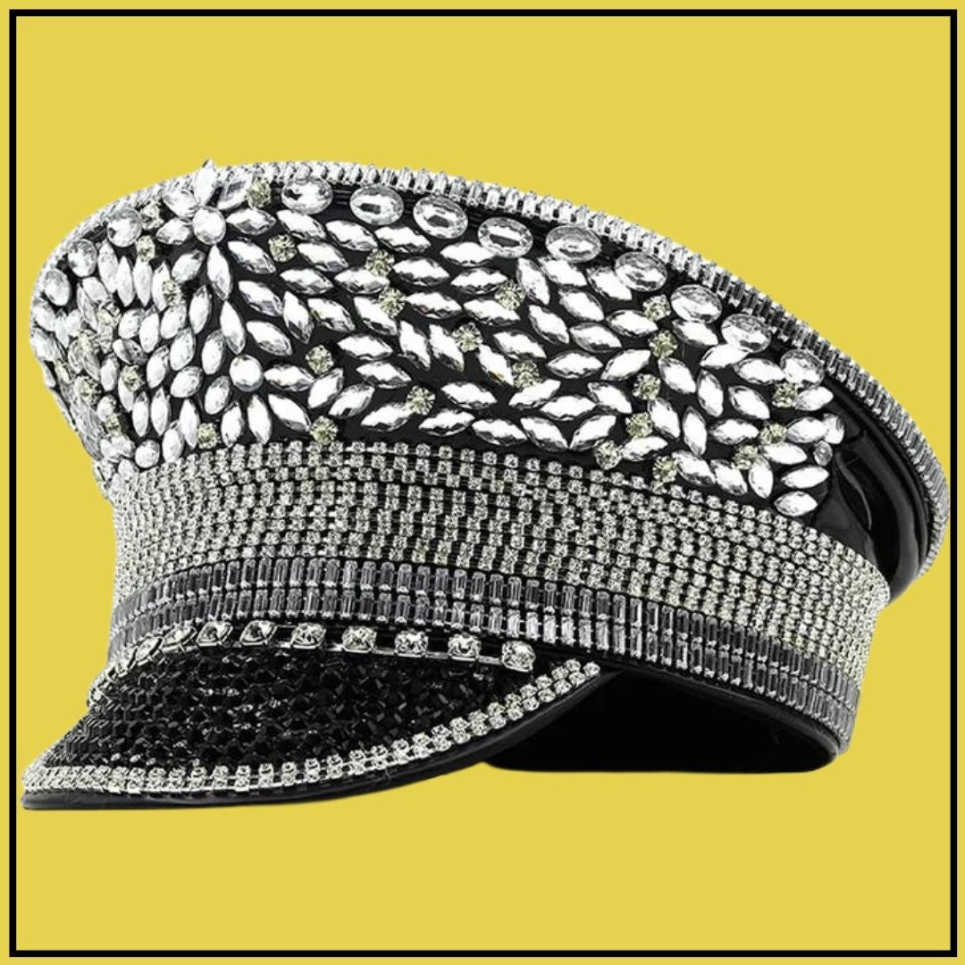 JULIA Luxury Rhinestone Party Hat: Sparkle with Unmatched Elegance