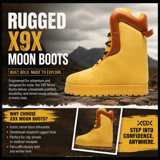 Rugged X9X Moon Boots: Where Winter Performance Meets Streetwear Style
