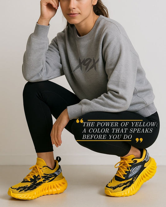 “Fuel Your Moves with Yellow Fire: The X9X Sneaker Revolution”
