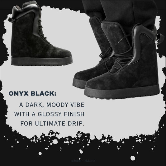 "Solar Burst Yellow vs. Onyx Black: Choosing Your Perfect Nexus Elevate X9X Moon Boots"