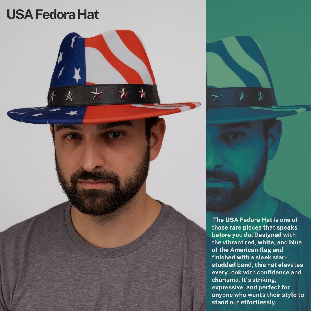 USA Fedora Hat: A Bold Expression of Style, Patriotism & Modern Edge