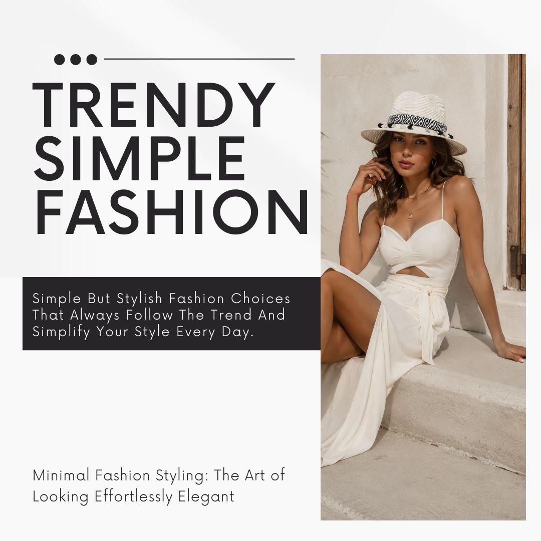Trendy Simple Fashion : The Art of Looking Effortlessly Elegant