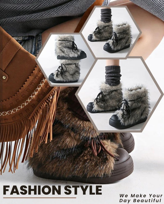 Embrace Winter Elegance with Swag+Chic’s Hestia Fur Winter Boots