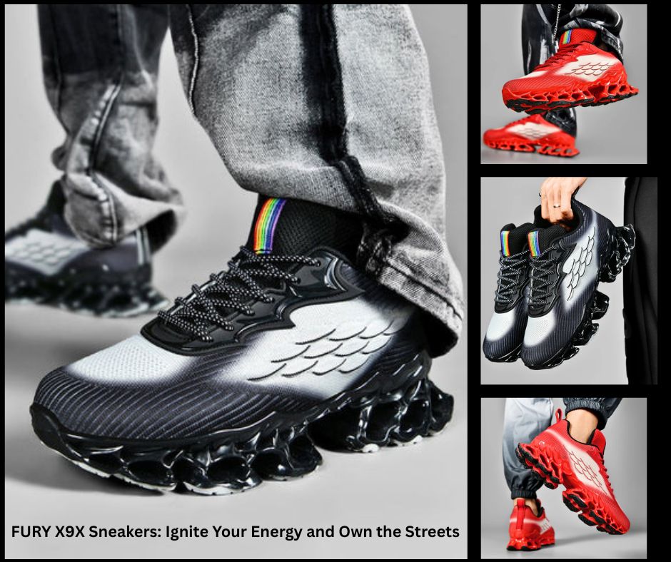 FURY ‘Chevron’ X9X Sneakers: Ignite Your Energy and Own the Streets 🔥👟
