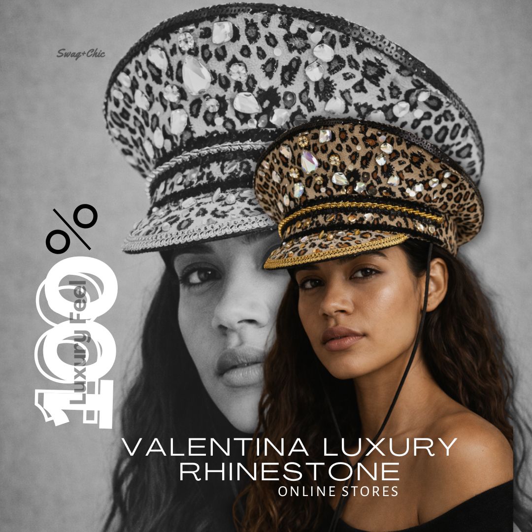 VALENTINA Luxury Rhinestone Party Hat: Where Glamour Becomes a Statement