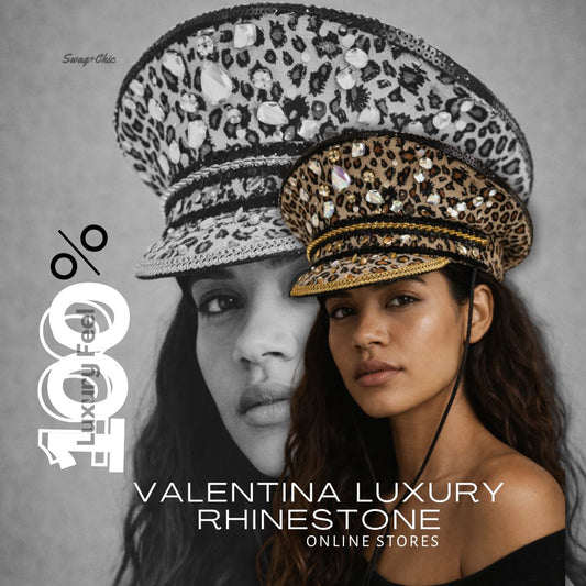 VALENTINA Luxury Rhinestone Party Hat: Where Glamour Becomes a Statement