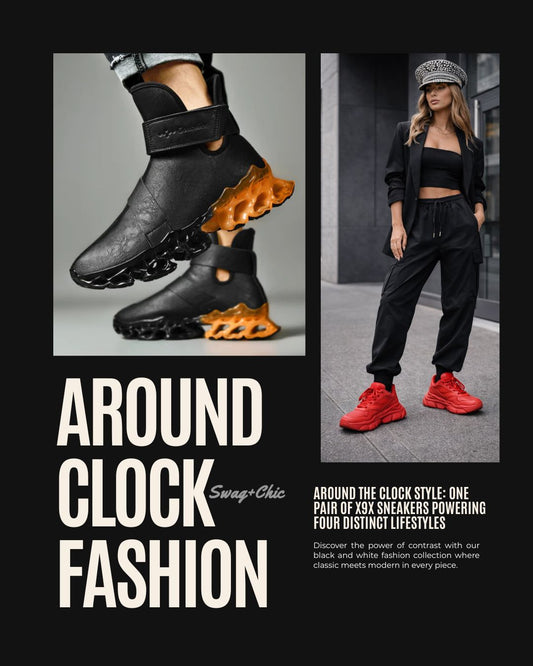 Around the Clock Style: One Pair of X9X Sneakers Powering Four Distinct Lifestyles