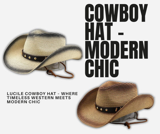 LUCILE Cowboy Hat – Where Timeless Western Meets Modern Chic