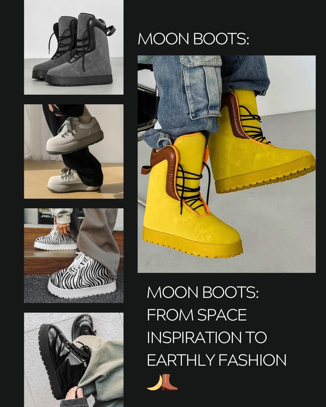 Moon Boots: From Space Inspiration to Earthly Fashion 🌙👢