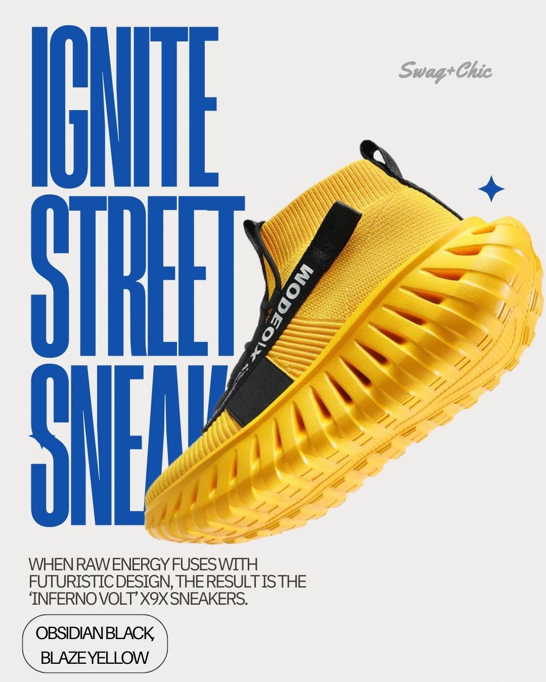 ⚡ Ignite the Streets—Introducing the ‘Inferno Volt’ X9X Sneakers - X9X—Crafted to lead, created to move.