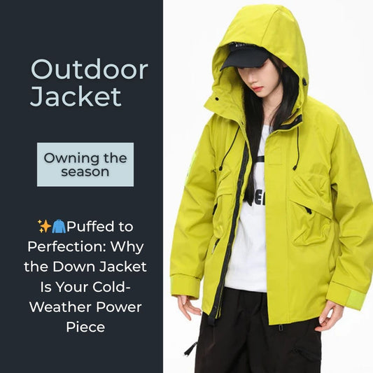 🧥❄️ Puffed to Perfection: Why the Down Jacket Is Your Cold-Weather Power Piece