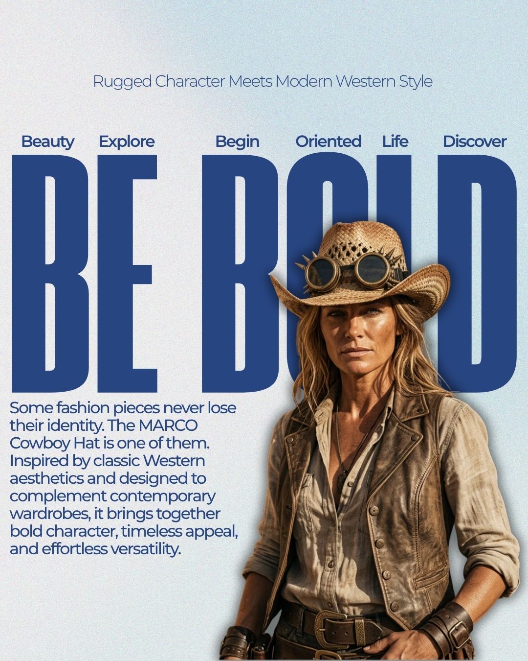 MARCO Cowboy Hat: Rugged Character Meets Modern Western Style
