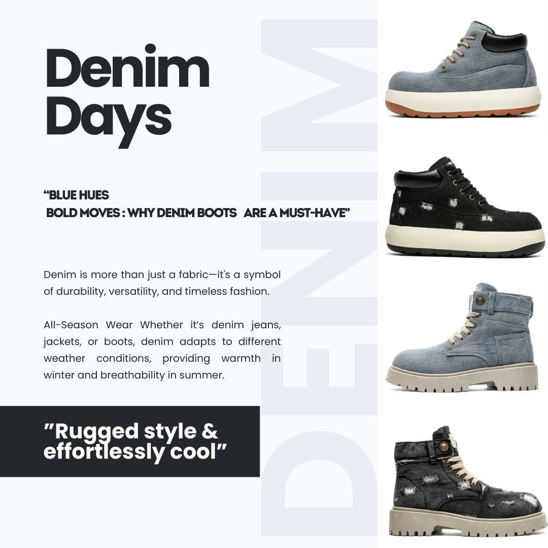 Denim Days: Blue Hues, Bold Moves – Why Denim Boots Are a Must-Have