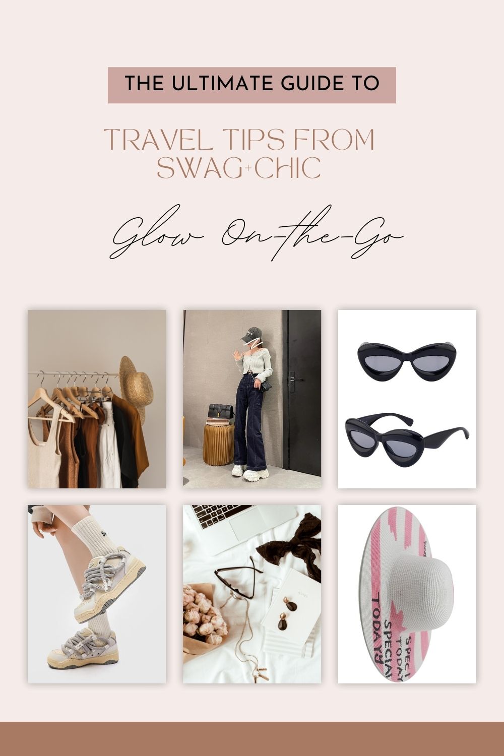 "Glow On-the-Go: Your Ultimate Travel Beauty Essentials Guide by Swag+Chic"