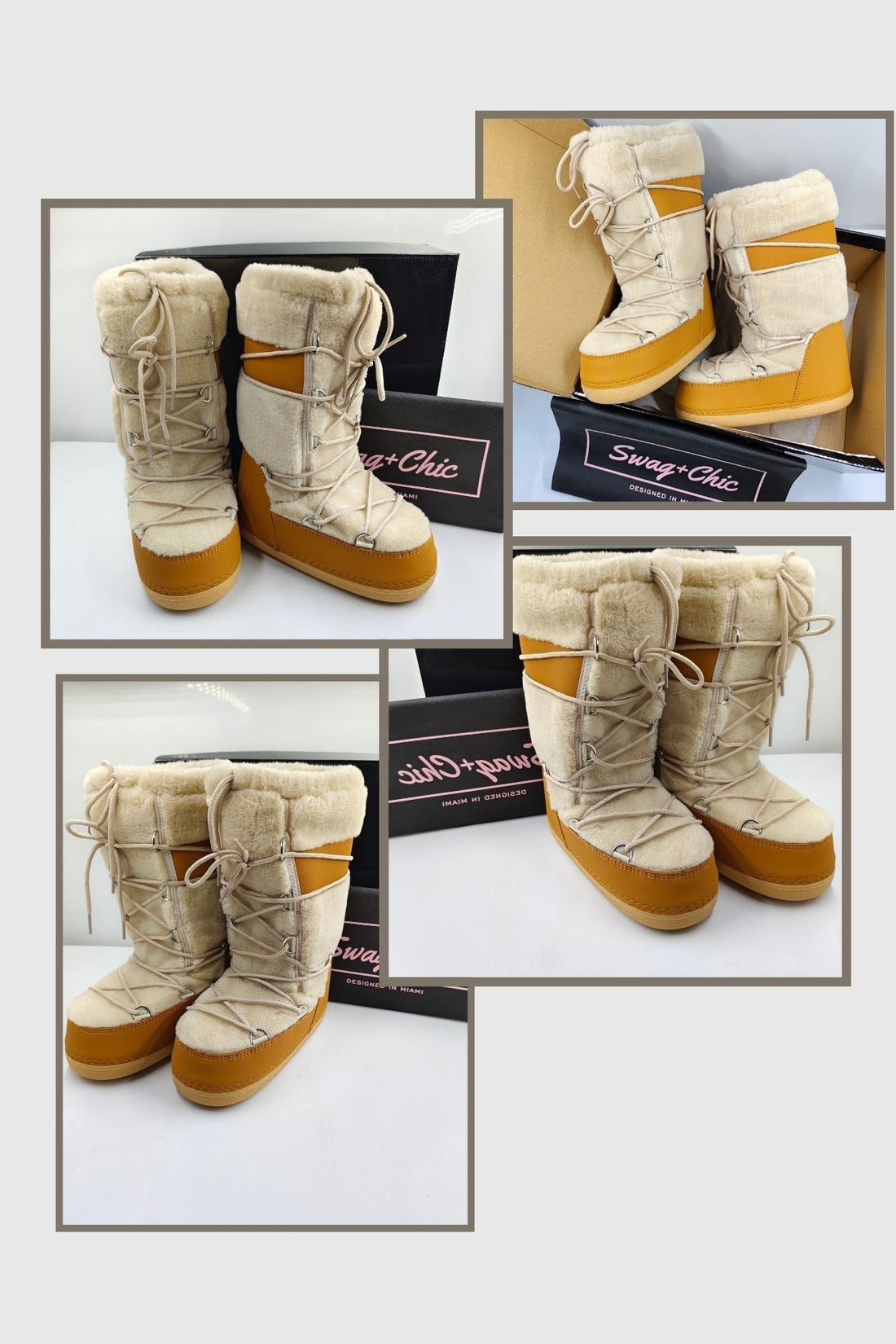 The Swag+Chic “Freya” Nordic Winter Boots are the perfect choice for fashion-forward women