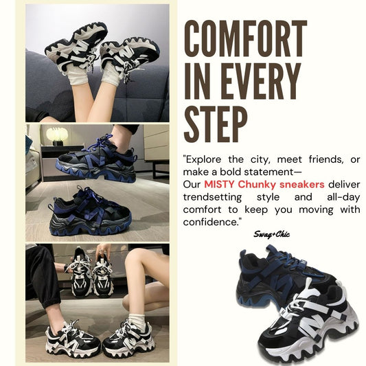 MISTY Chunky Sneakers: Where Elegance Meets Edginess