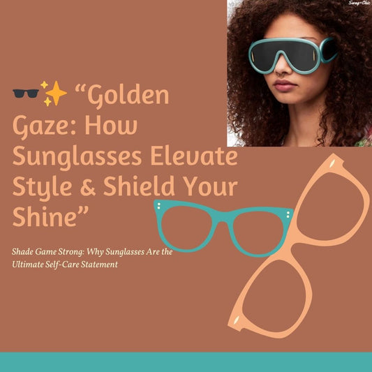 🕶️✨ “Golden Gaze: How Sunglasses Elevate Style & Shield Your Shine”