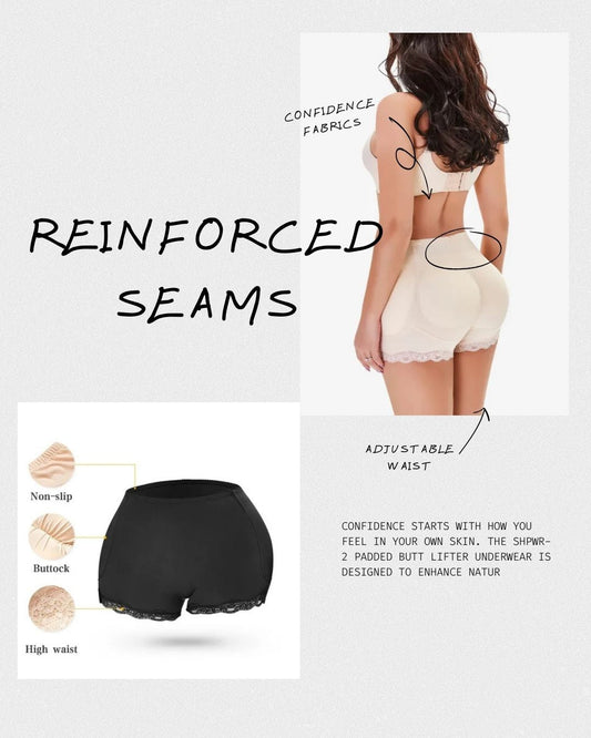 SHPWR-2 Padded Butt Lifter Underwear: Instant Shape, Seamless Confidence