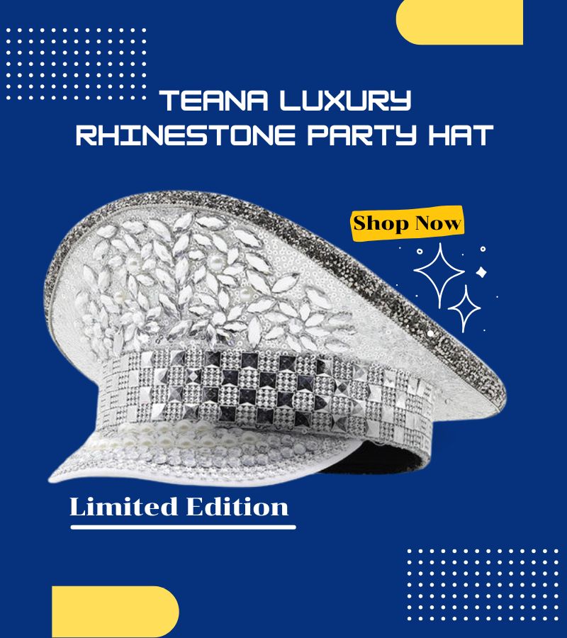 ‘TEANA Luxury Rhinestone Party Hat’ from the Swag+Chic Collections