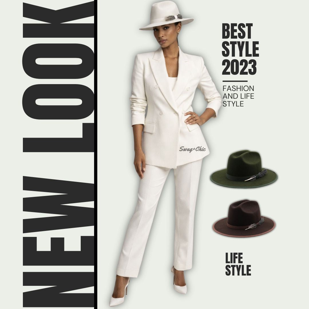 JOELLA White Fedora Hat: Timeless Style in a Modern Shade