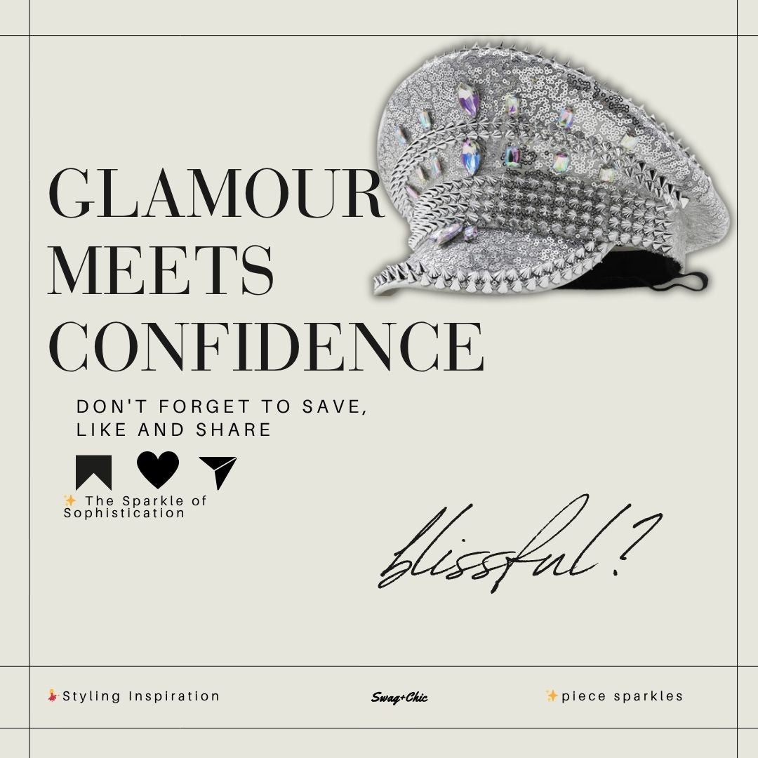 👑 VANESSA Luxury Rhinestone Party Hat - Where Glamour Meets Confidence