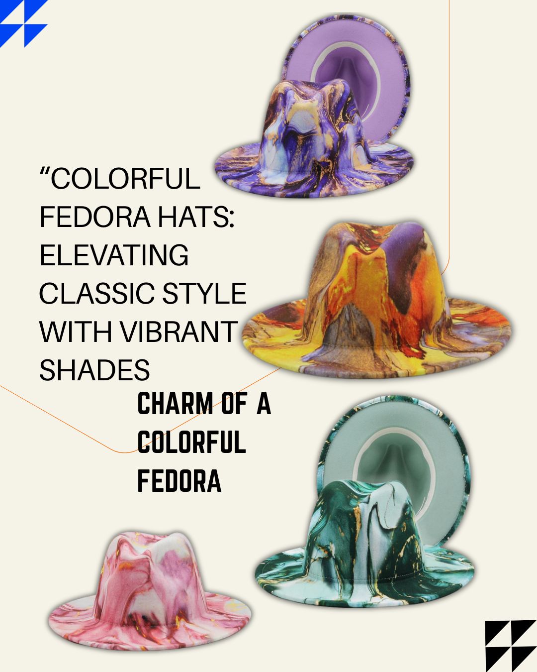 “Colorful Fedora Hats: Elevating Classic Style with Vibrant Shades and Bold Fashion Statements”
